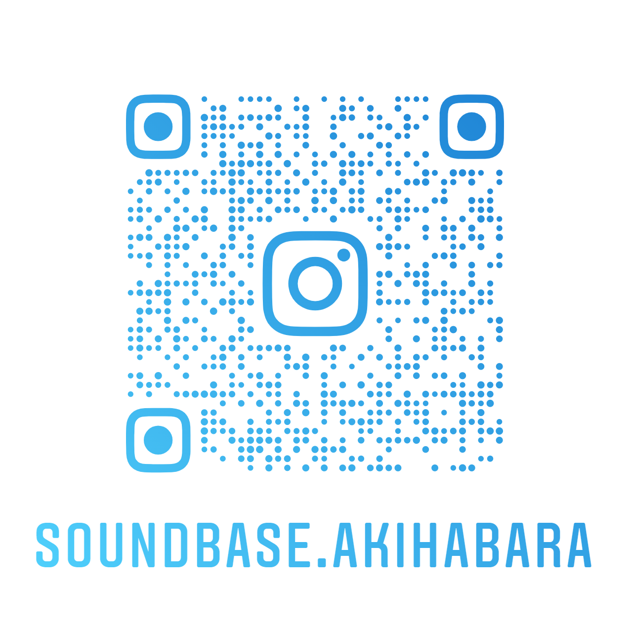 SoundBase秋葉原インスタグラムのQRコード